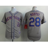 mlb jerseys new york mets #28 murphy grey