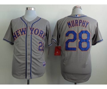 mlb jerseys new york mets #28 murphy grey