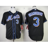 mlb jerseys new york mets #3 granderson black