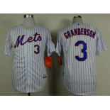 mlb jerseys new york mets #3 granderson white(blue strip)