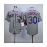 mlb jerseys new york mets #30 conforto grey[conforto]