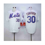 mlb jerseys new york mets #30 conforto white[conforto](blue stripe)