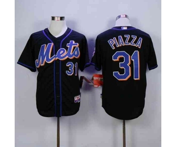 mlb jerseys new york mets #31 piazza black