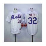 mlb jerseys new york mets #32 matz white(blue stripe)