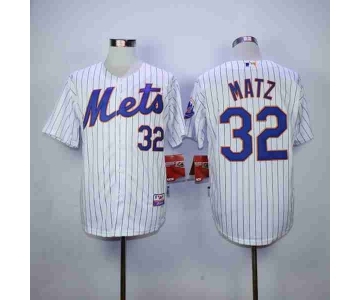 mlb jerseys new york mets #32 matz white(blue stripe)