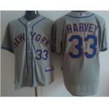 mlb jerseys new york mets #33 harvey grey(Cool Base)