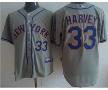 mlb jerseys new york mets #33 harvey grey(Cool Base)