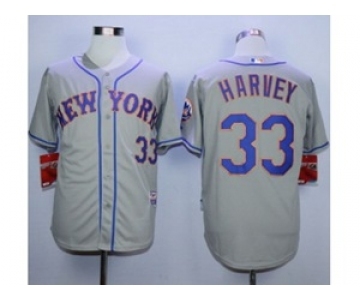 mlb jerseys new york mets #33 harvey grey