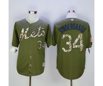 mlb jerseys new york mets #34 syndergaard green[syndergaard]