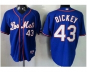 mlb jerseys new york mets #43 dickey blue