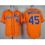 mlb jerseys new york mets #45 Wheeler orange[2013 mlb all star patch][Wheeler]