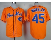 mlb jerseys new york mets #45 Wheeler orange[2013 mlb all star patch][Wheeler]