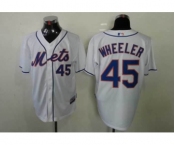 mlb jerseys new york mets #45 Wheeler white[Wheeler]