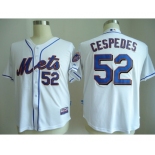 mlb jerseys new york mets #52 cespedes white