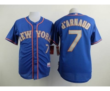 mlb jerseys new york mets #7 d.arnaud blue[number grey][d.arnaud]