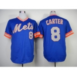 mlb jerseys new york mets #8 carter blue[1983 m&n]