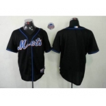 mlb jerseys new york mets blank black[cool base]