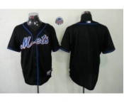 mlb jerseys new york mets blank black[cool base]