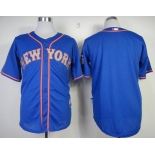 mlb jerseys new york mets blank blue[2013 mlb all star patch]