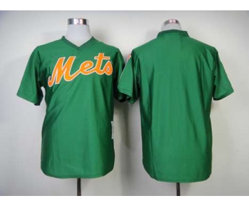 mlb jerseys new york mets blank m&n green