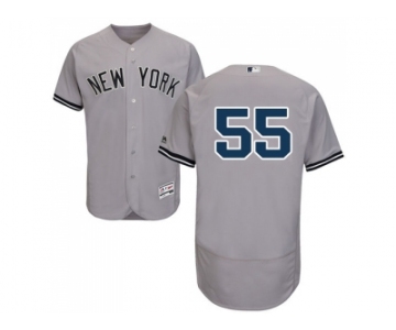 Men New York Yankees #55 Sonny Gray Grey Flexbase Authentic Collection Stitched MLB Jersey