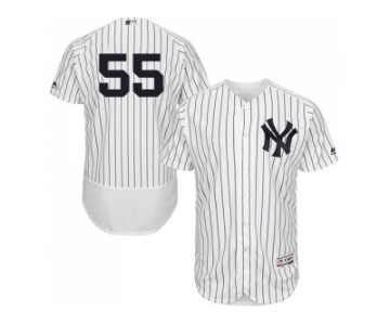 Men New York Yankees #55 Sonny Gray White Strip Flexbase Authentic Collection Stitched MLB Jersey