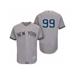 Men New York Yankees #99 Aaron Judge Gray Authentic Collection Flex Base Jersey