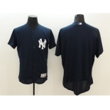 Men New York Yankees Blank Majestic Navy Blue Flexbase Authentic Collection Player Jersey