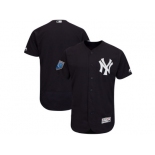 Men New York Yankees Customized Majestic Navy 2018 Spring Training Flex Base Team Jersey