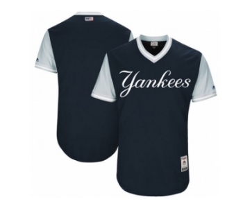 Men's 2017 Little League World Series New York Yankees Navy Jersey