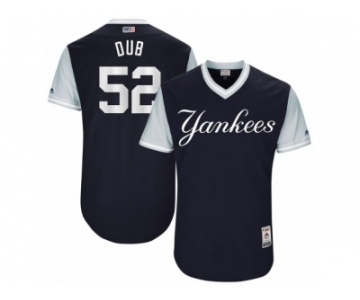 Men's 2017 Little League World Series Yankees #52 CC Sabathia Dub Navy Jersey