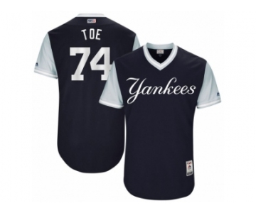 Men's 2017 Little League World Series Yankees #74 Ronald Torreyes Toe Navy Jersey