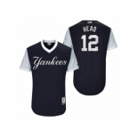 Men's 2017 Little League World Series Yankees Chase Headley Head Navy Jersey