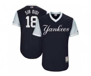 Men's 2017 Little League World Series Yankees Didi Gregorius Sir Didi Navy Jersey