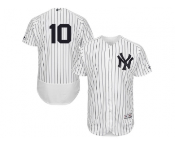 Men's Majestic New York Yankees #10 Phil Rizzuto White Navy Flexbase Authentic Collection MLB Jersey