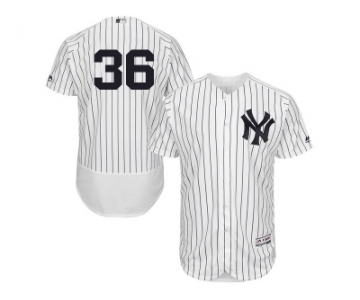 Men's Majestic New York Yankees #36 Carlos Beltran White Navy Flexbase Authentic Collection MLB Jersey