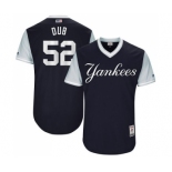 Men's Majestic New York Yankees #52 C.C. Sabathia Dub Authentic Navy Blue 2017 Players Weekend MLB Jersey