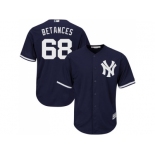 Men's Majestic New York Yankees #68 Dellin Betances Replica Navy Blue Alternate MLB Jersey