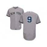 Men's Majestic New York Yankees #9 Roger Maris Grey Flexbase Authentic Collection MLB Jersey