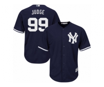 Men's Majestic New York Yankees #99 Aaron Judge Replica Navy Blue Alternate MLB Jersey