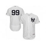 Men's Majestic New York Yankees #99 Aaron Judge White Navy Flexbase Authentic Collection MLB Jersey