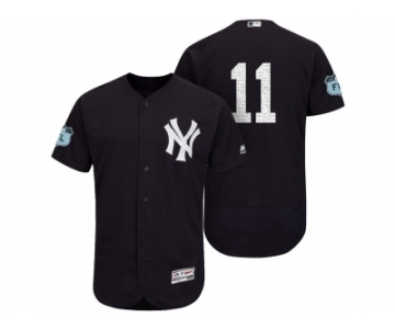 Men's New York Yankees #11 Brett Gardner 2017 Spring Training Flex Base Authentic Collection Stitched Baseball Jersey