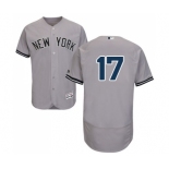 Men's New York Yankees #17 Matt Holliday Grey Flexbase Authentic Collection Baseball Jersey