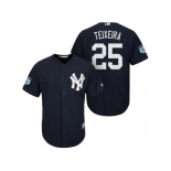 Men's New York Yankees #25 Mark Teixeira 2017 Spring Training Cool Base Stitched MLB Jersey