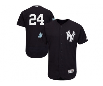 New York Yankees #24 Gary Sanchez Navy 2017 Spring Training Flexbase Authentic Collection Stitched Baseball Jersey