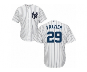 New York Yankees #29 Todd Frazier Replica White Home MLB Jersey