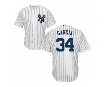 New York Yankees #34 Jamie Garcia Replica White Home MLB Jersey