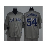 New York Yankees #54 Aroldis Chapman Grey New Cool Base Stitched MLB Jersey