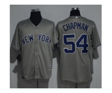 New York Yankees #54 Aroldis Chapman Grey New Cool Base Stitched MLB Jersey