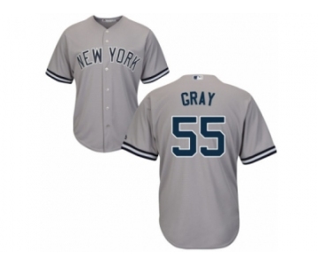 New York Yankees #55 Sonny Gray Replica Grey Road MLB Jersey